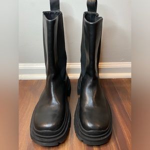 Zara Black Combat & Moto Boots